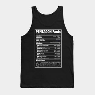 PENTAGON Kpop Nutritional Facts 2 Tank Top